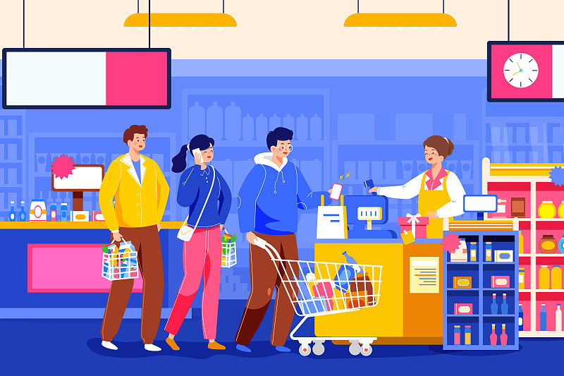 paper bags for super market and shopping mall