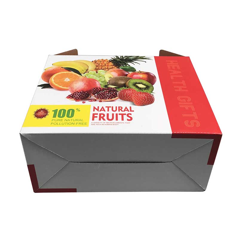 Lipack High-Quality Fruits and Vegetables Corrugated Paper Box with Die Cut Handle