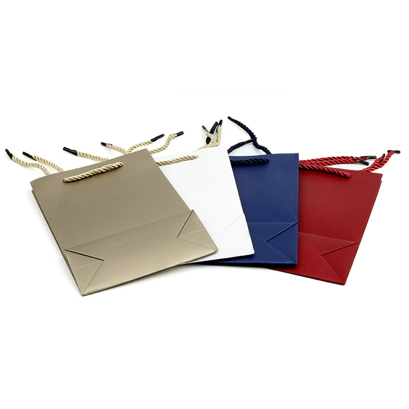 Lipack High-Quality Reusable Jewellery Paper Bag with Handles for Packaging