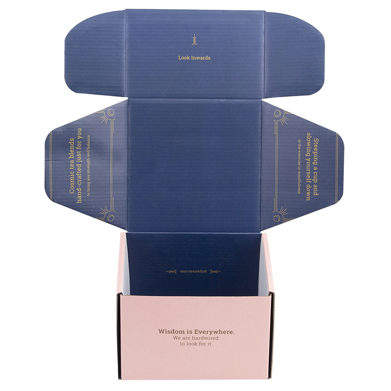 Lipack Square Multicolor Corrugated Paper Box with Folding Packing