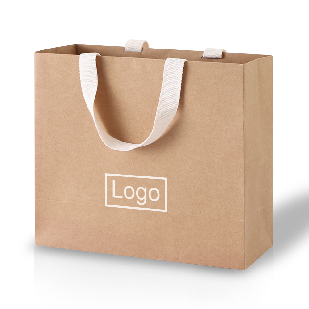 White Paper Bag with Handles Bluk Wholesale for Custom Gift Bags Shopping Bags