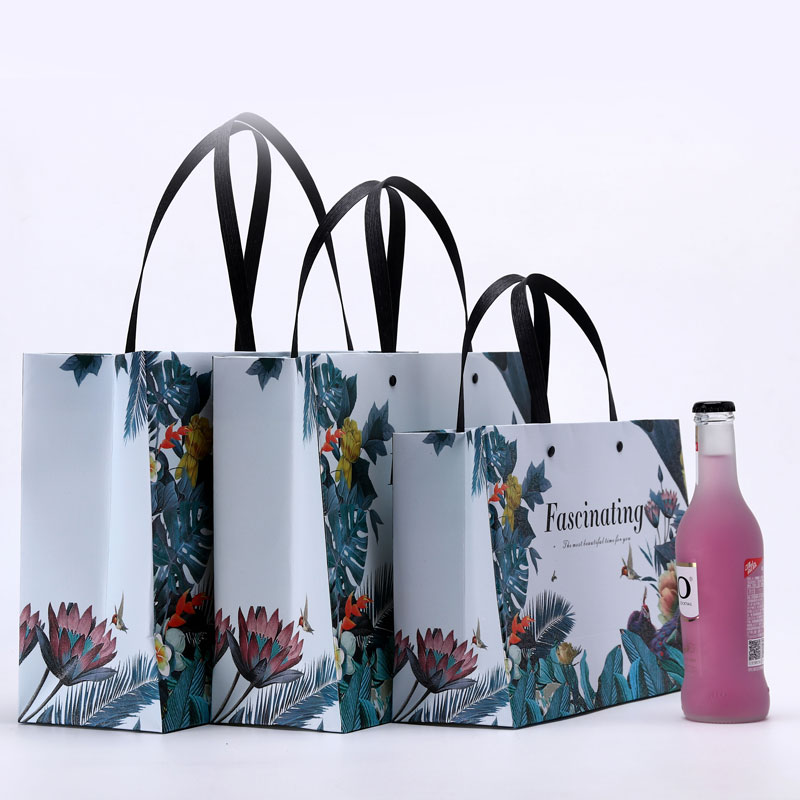 Lipack Custom Special Design Unique Cosmetic Paper Bag with Your Logo
