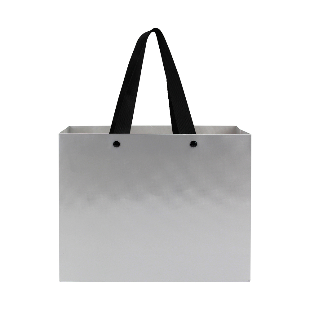 Lipack Song Series Multicolor Flat Nylon Handle Luxury Paper Bag with Rivet Punching