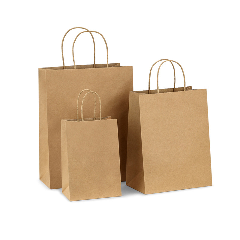 Lipack High-Quality Hot Paper Bag with Twisted Handles for Food Takeaway