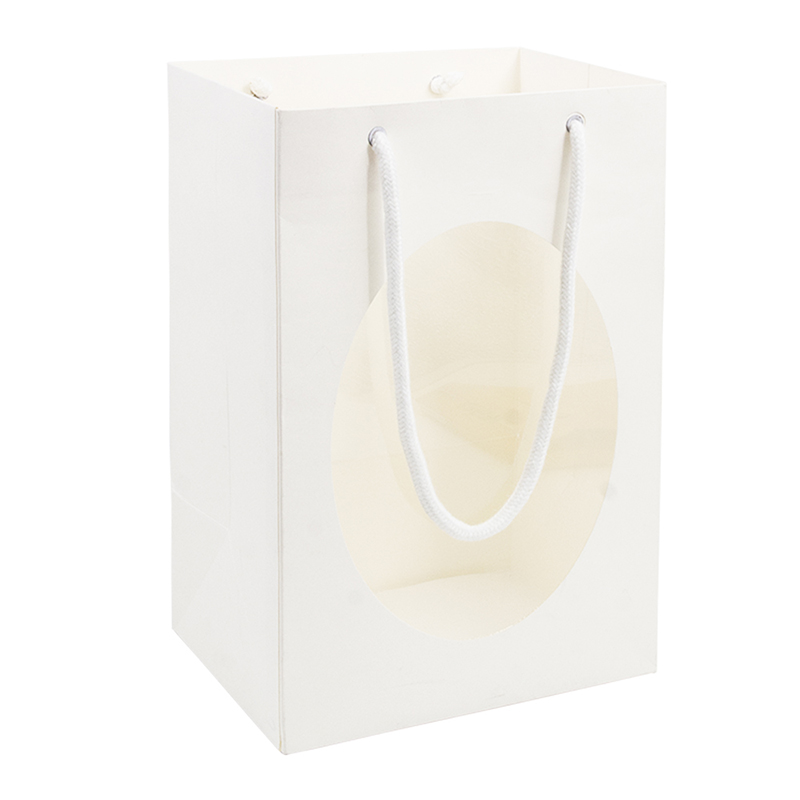 Lipack Custom Design Premium Paper Bag for Gift with Clear Window