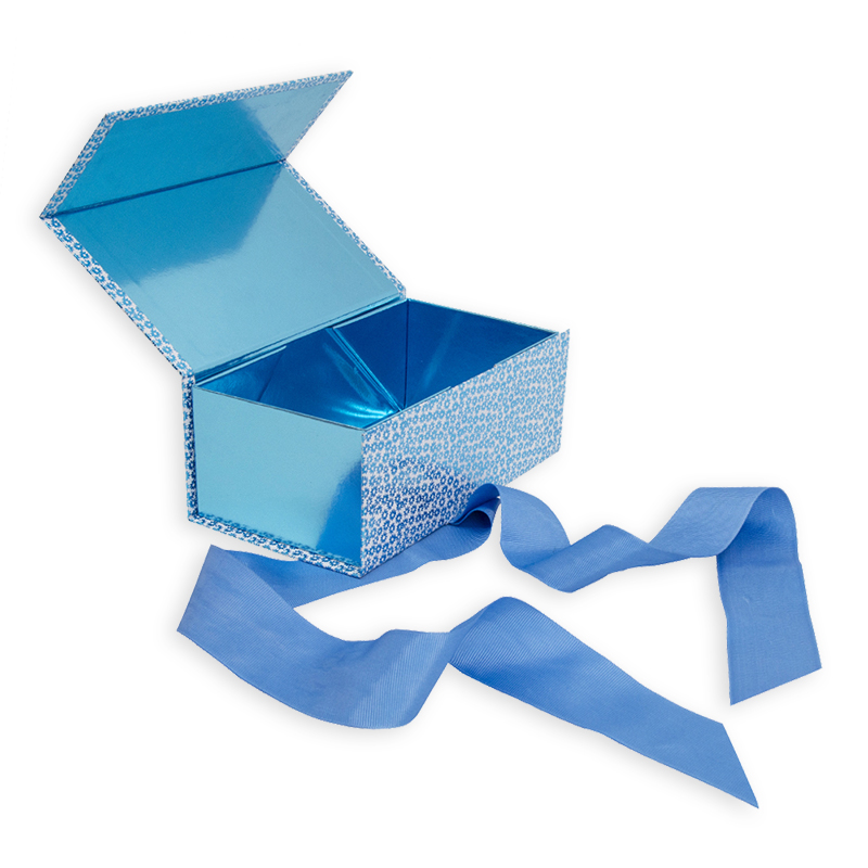 Lipack Custom Design Foldable Cardboard Paper Box with Ribbon Bow for Gift