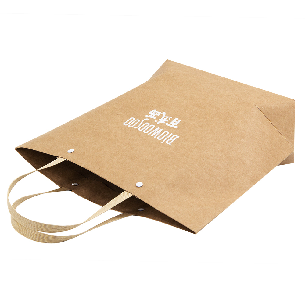 Lipack Luxury Kraft Paper Bag with Flat Handle for Packaging